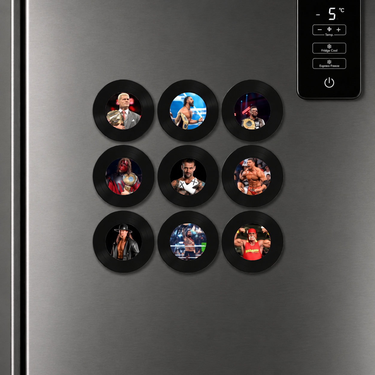 WWE Fridge Vinyl Player - Magnetic Record Player